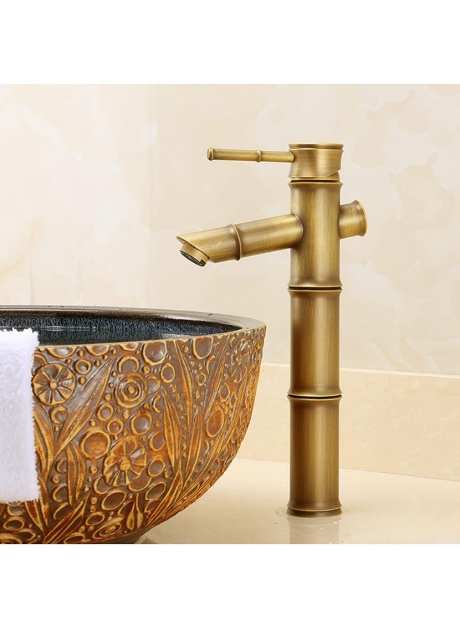 واي دي صنبور حمام فاخر بمقبض واحد بتصميم عصري مستوحى من الخيزران، يتميز ببنية متينة، وسهولة التركيب، وكفاءة عالية في تدفق المياه، وأسلوب عصري أنيق لأحواض الغسيل. - Image 3